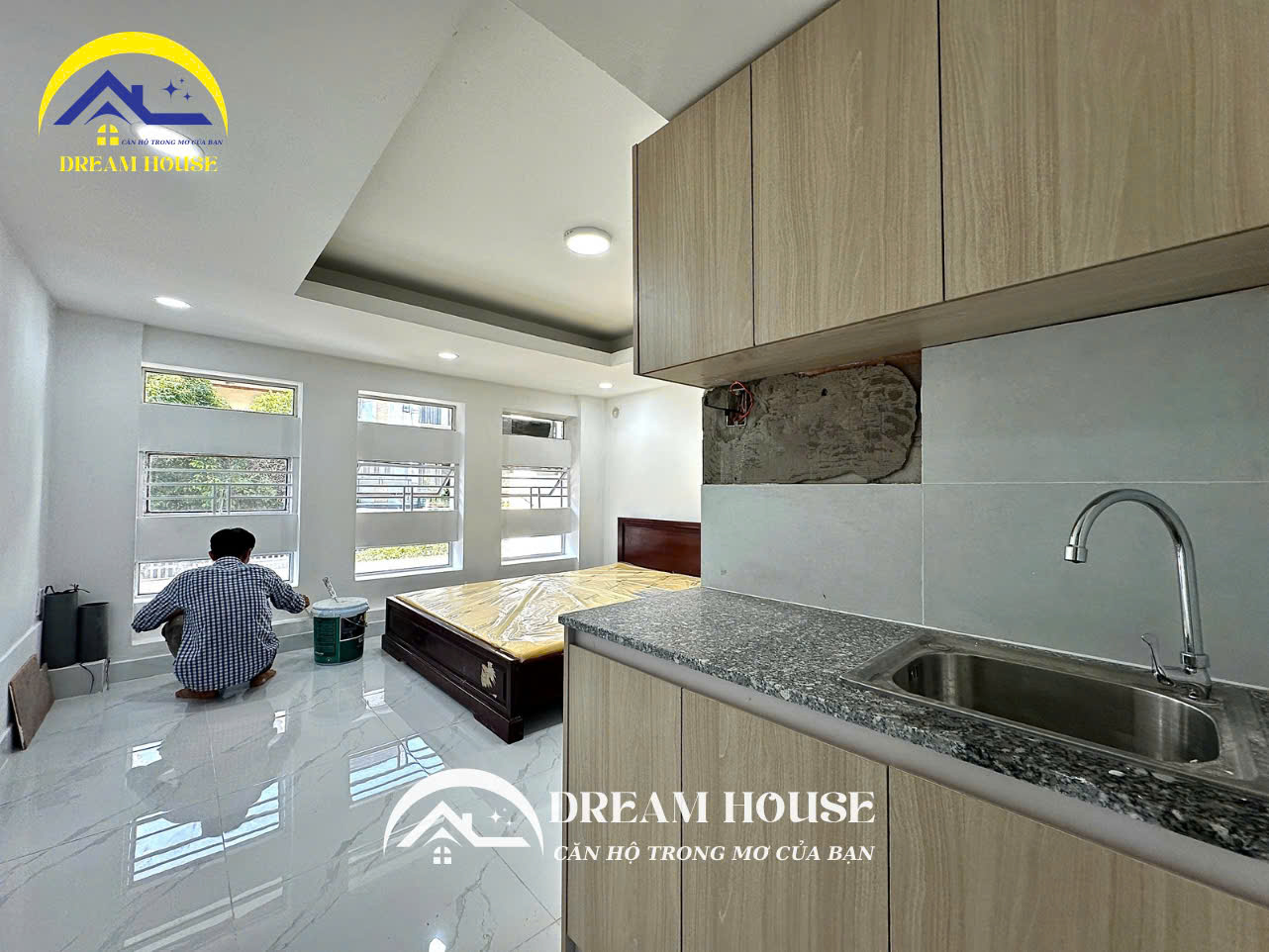 STUDIO CỬA SỔ TRỜI MỚI XÂY KẾ VHU, HUIT, HIU